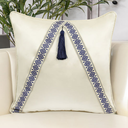 Mason Ivory Silk Cushion